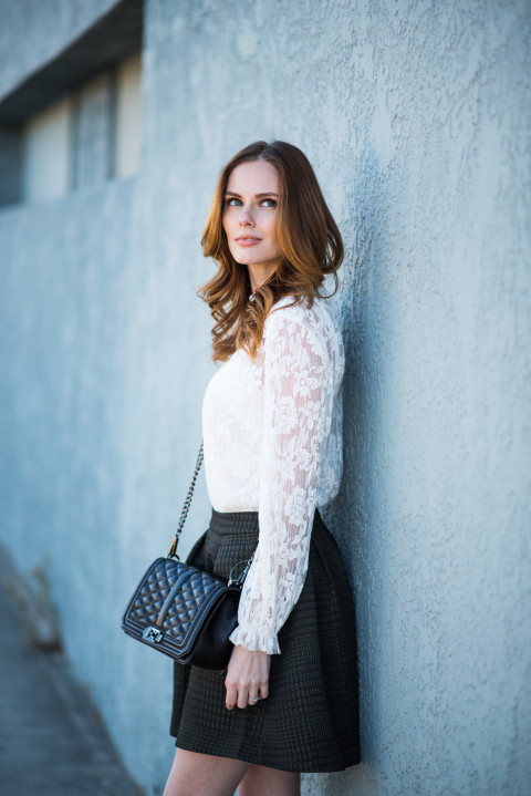 Alyssa Campanella The A List blog Miss USA Chicwish Rose Obsession Holiday Outfit Rebecca Minkoff Love Crossbody