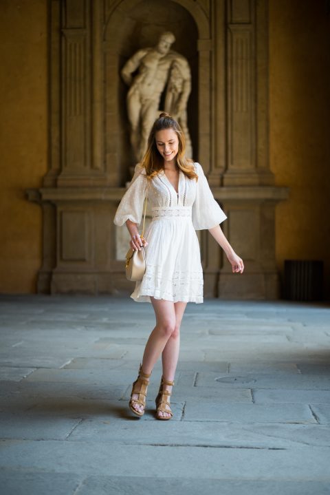 Alyssa Campanella The A List blog Miss USA 2011 Florence Italy Pitti Palace Zimmermann Realm Dress