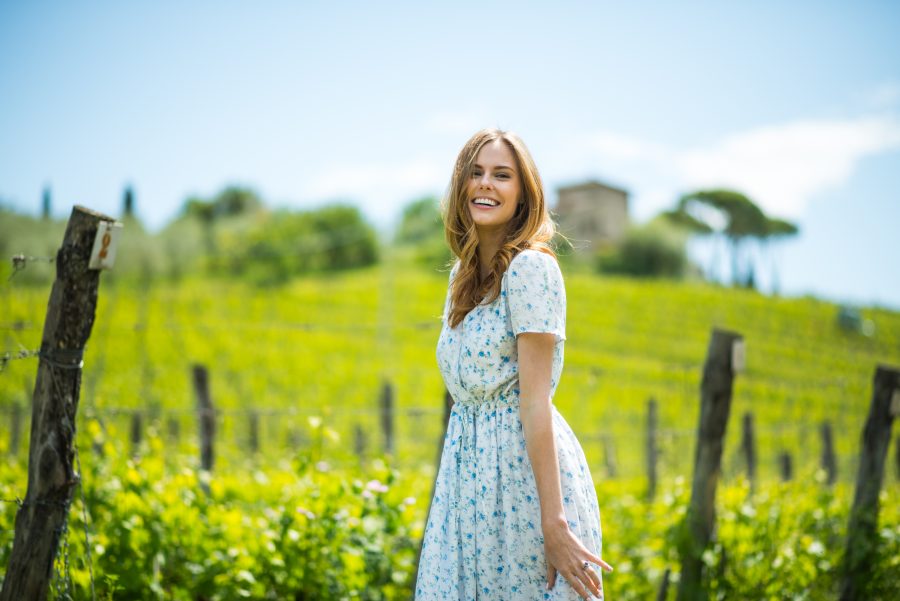 Alyssa Campanella The A List blog Miss USA 2011 Chianti Tuscany vineyards Christy Dawn Dawn Dress
