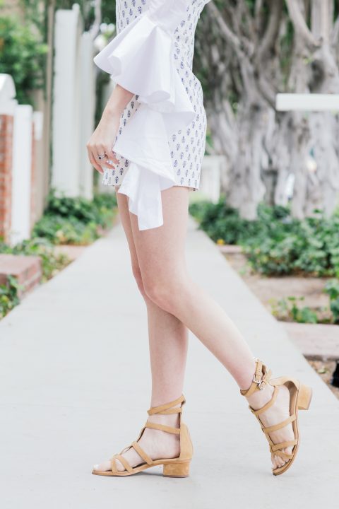Miss USA 2011 Alyssa Campanella of The A List blog wearing Marc Fisher Fawn Sandals