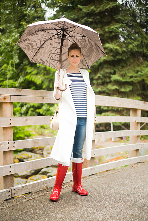 Miss USA 2011 Alyssa Campanella of The A List blog wearing Hunter original rain boots