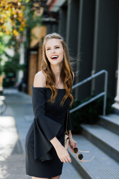 Miss USA 2011 Alyssa Campanella of The A List blog wearing the Selena dress by Milly at NYFW