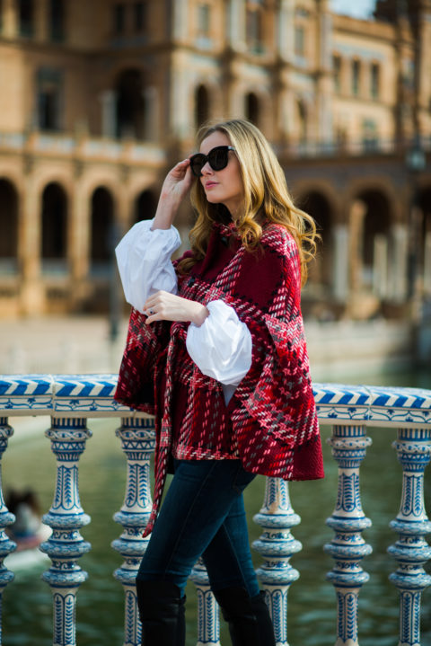 Miss USA 2011 Alyssa Campanella of The A List blog wearing Kate Spade and Caroline Constas in Seville, Spain