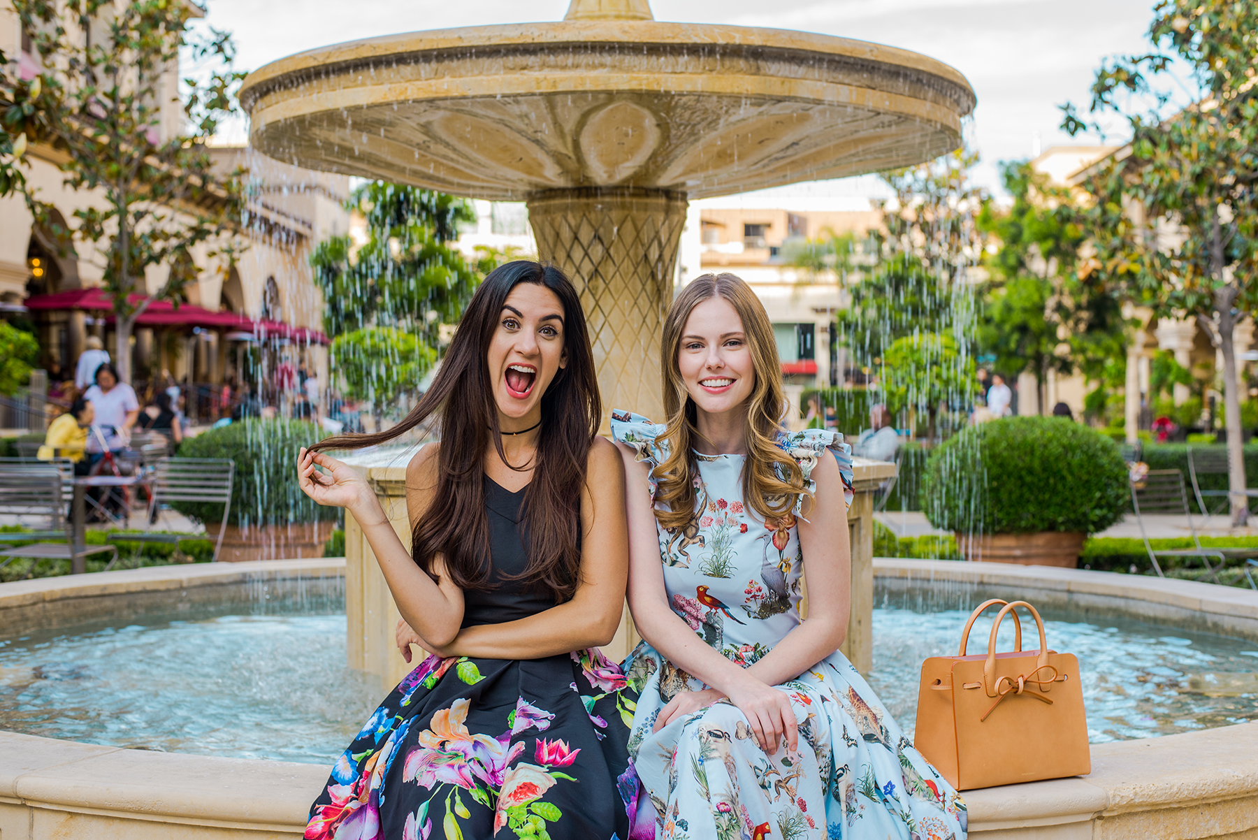 Miss USA 2011 Alyssa Campanella of The A List blog and Natalie Zfat of The Social Co have a girls day out in Beverly Hills