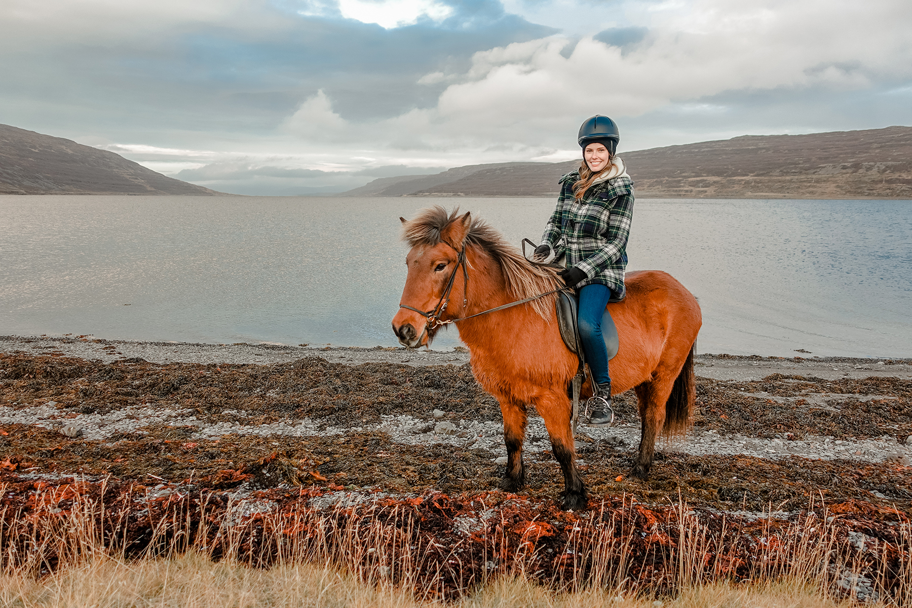 Alyssa Campanella and Torrance Coombs visit Heydalur Guesthouse in Westfjords, Iceland