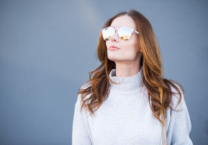 Alyssa Campanella Miss USA The A List Blog Intermix Blouson Sweater Dior Reflected Sunglasses