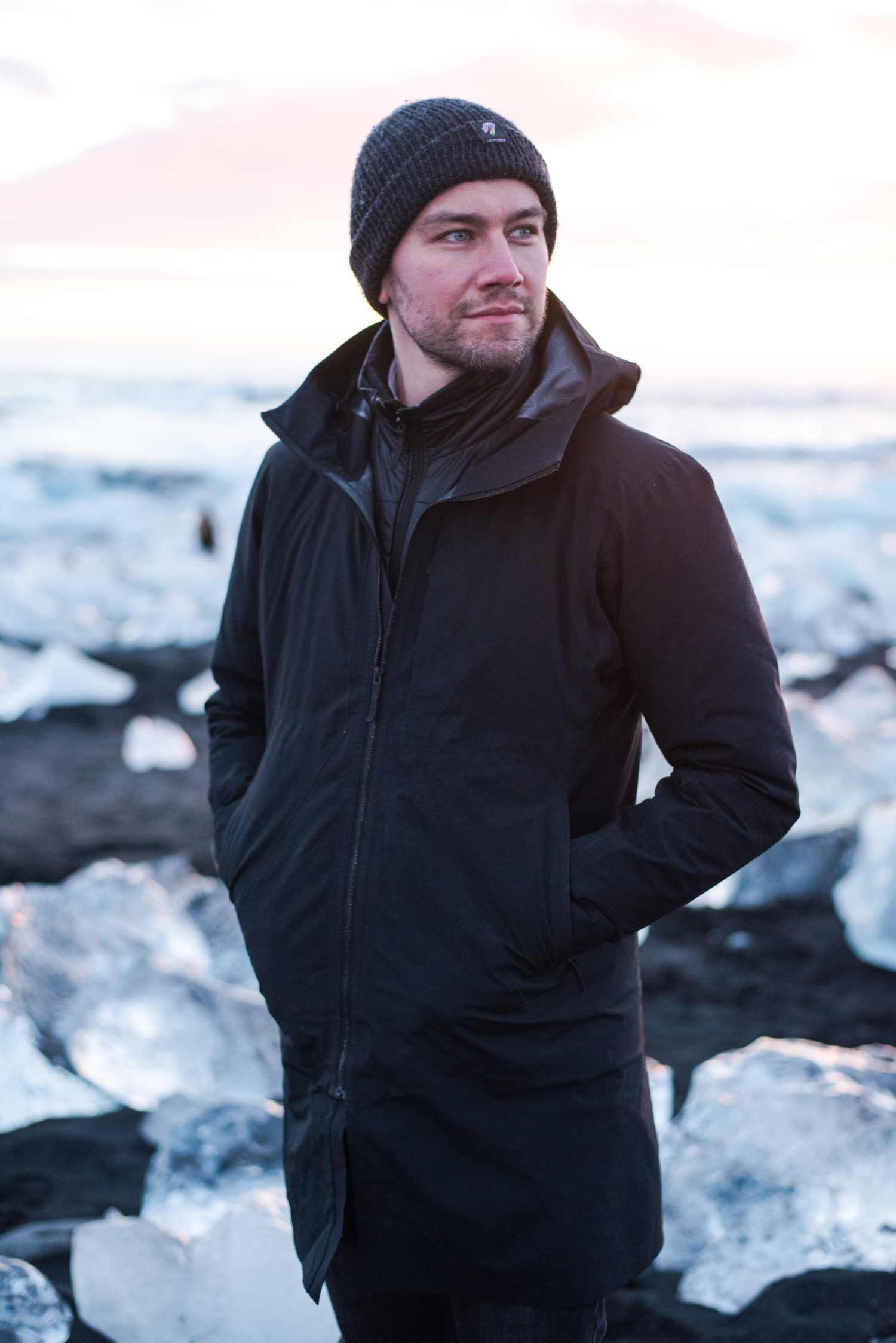 Torrance Coombs, actor and photographer for The A List blog, visits Jökullsárlón, Iceland