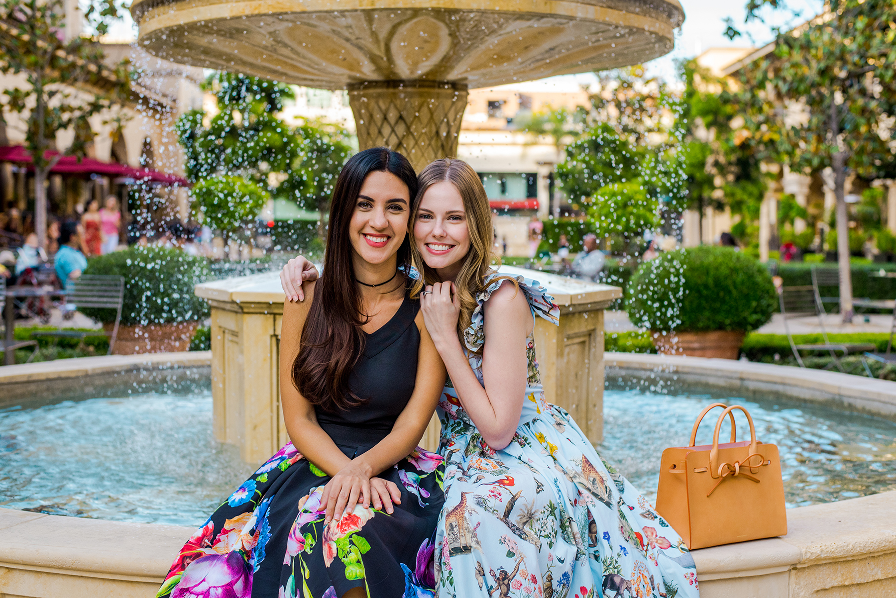 Miss USA 2011 Alyssa Campanella of The A List blog and Natalie Zfat of The Social Co have a girls day out in Beverly Hills