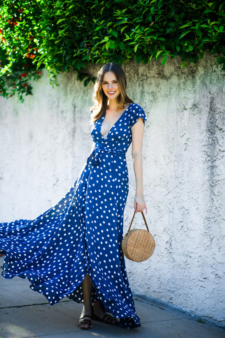 tularosa polka dot dress