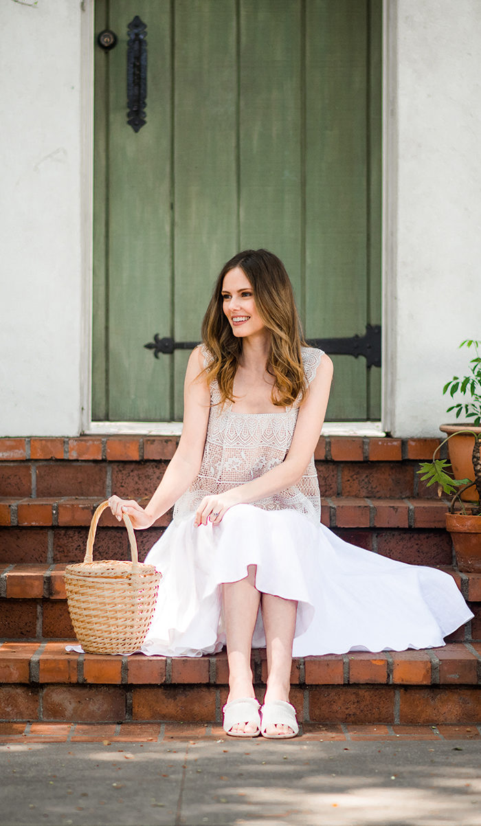 Alyssa Campanella The A List blog Summer Skirt Guide in Miguelina Gale skirt