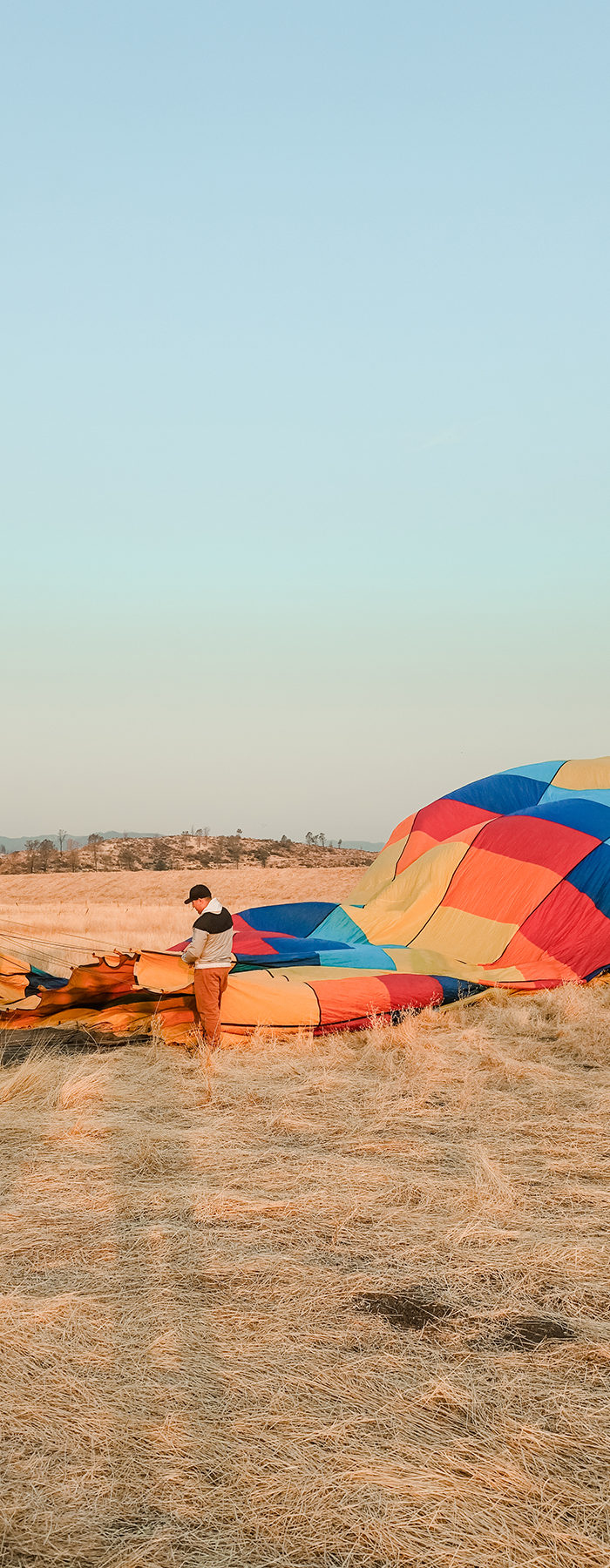 Torrance Coombs and Alyssa Campanella of The A List blog visits Calistoga Balloons with Visit Napa Valley