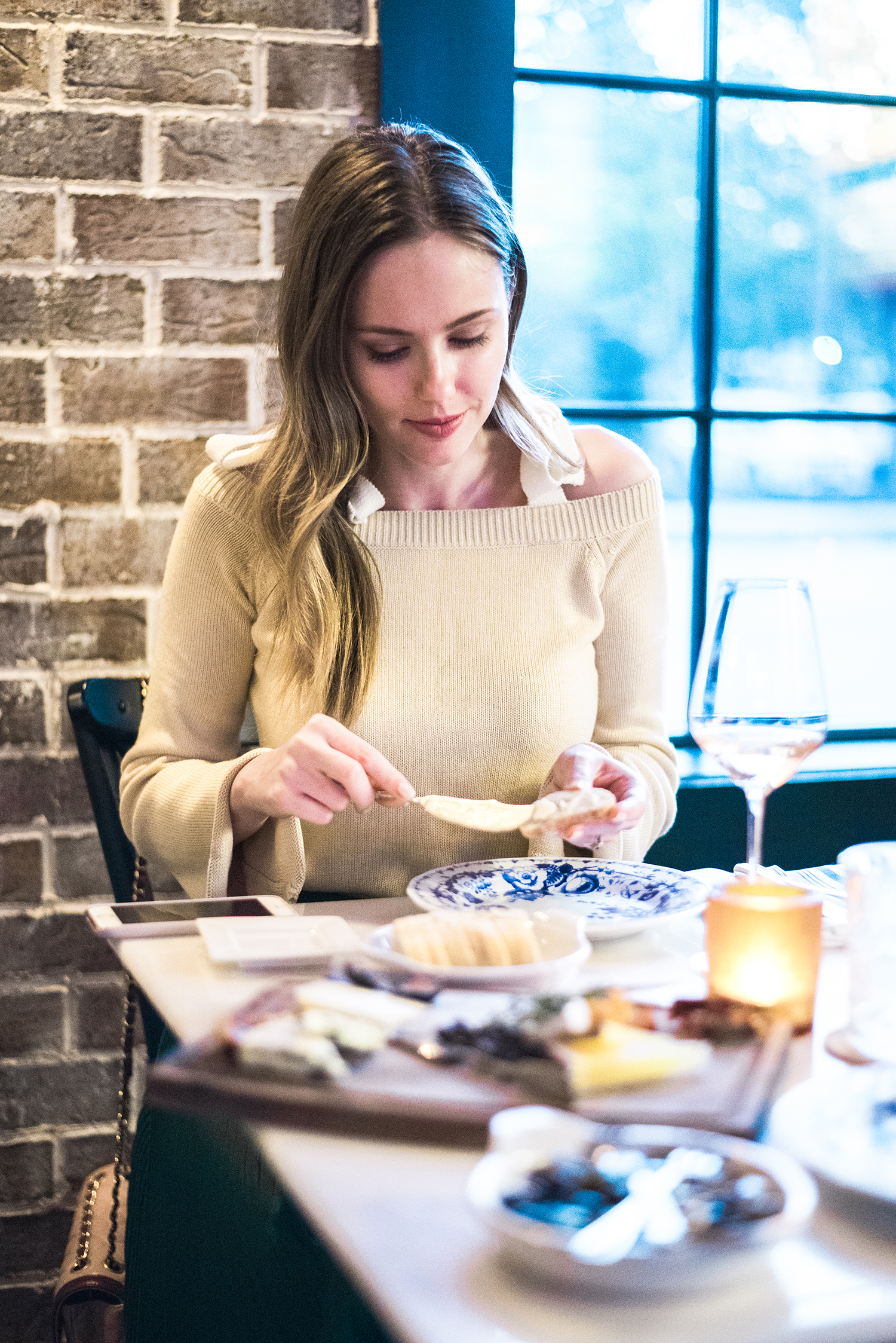 Alyssa Campanella of The A List blog's 48 Hours in Charleston dining at Goat Sheep Cow