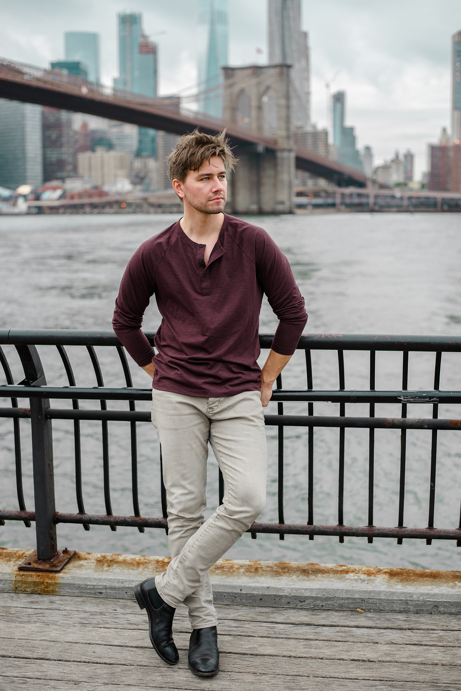 Torrance Coombs joins wife Alyssa Campanella of The A List blog for autumn in New York
