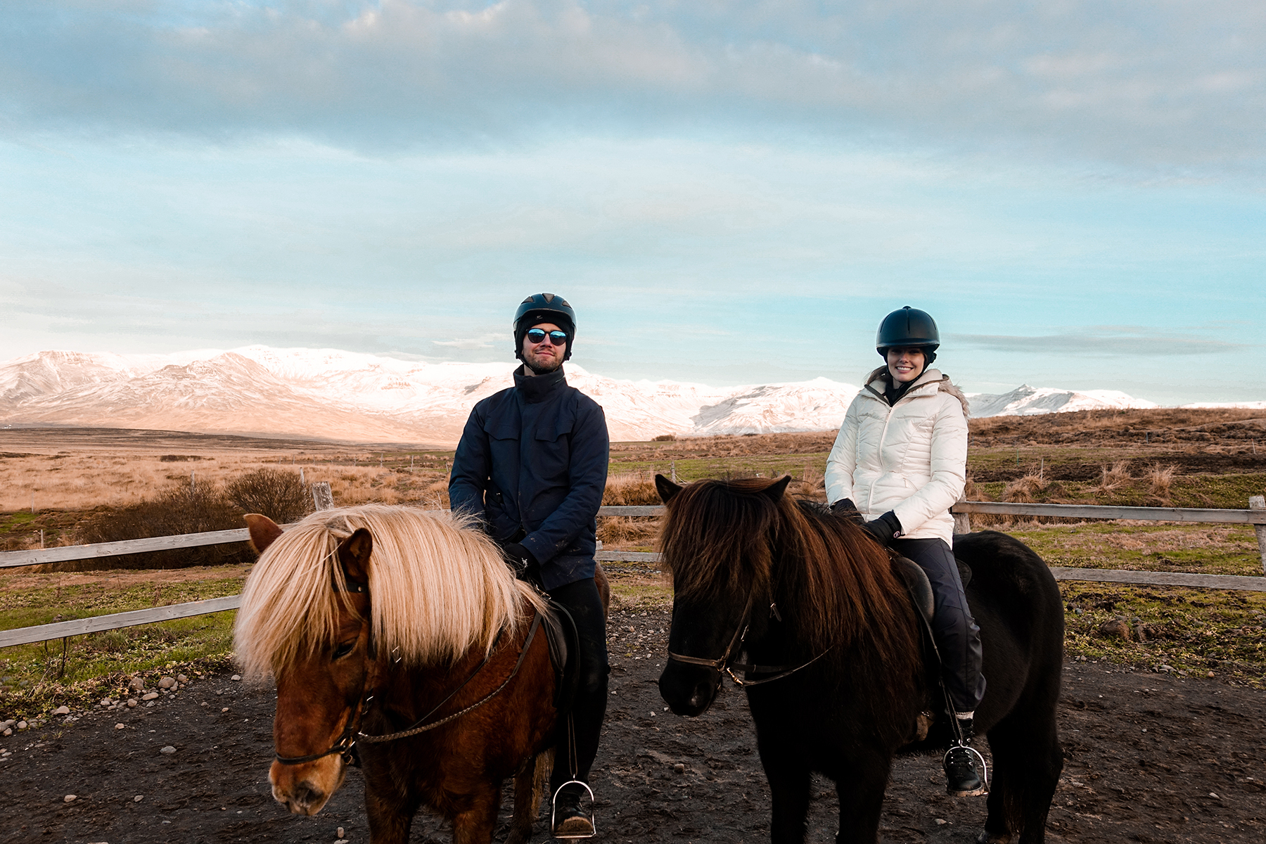 Torrance Coombs and wife Alyssa Campanella of The A List blog visits Deplar Farm in northern Iceland