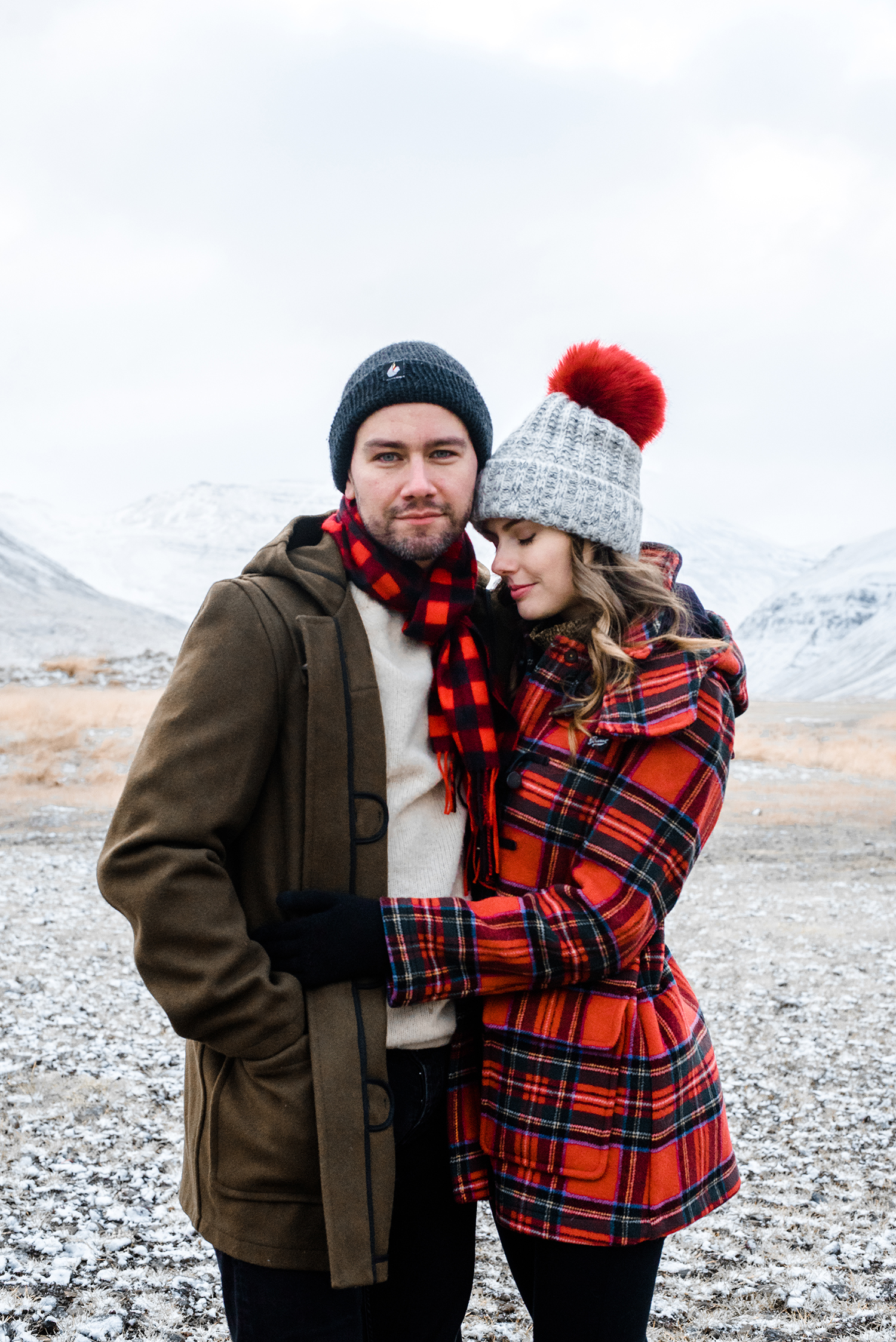 Torrance Coombs and Alyssa Campanella wish a Merry Christmas and Happy Holidays 2017 at Deplar Farm, Iceland