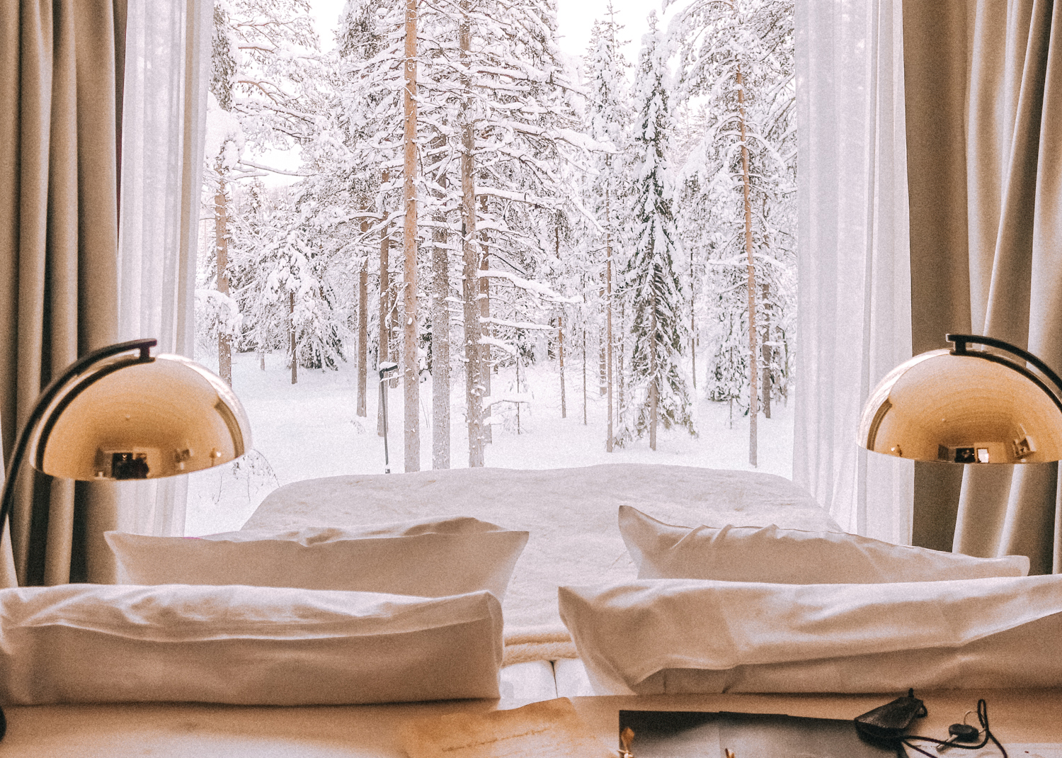 Alyssa Campanella of The A List blog visits Arctic Treehouse Hotel in Rovaniemi, Lapland, Finland