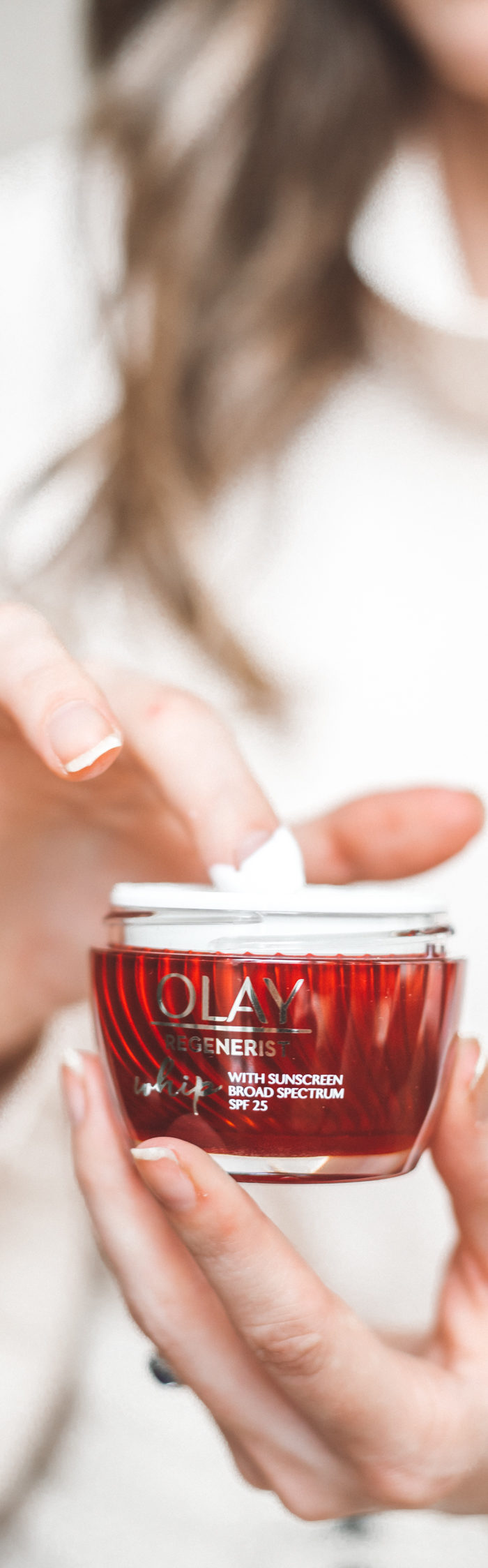 Alyssa Campanella of The A List blog uses Olay Regenerist Whip with SPF 25 in Vancouver, Canada