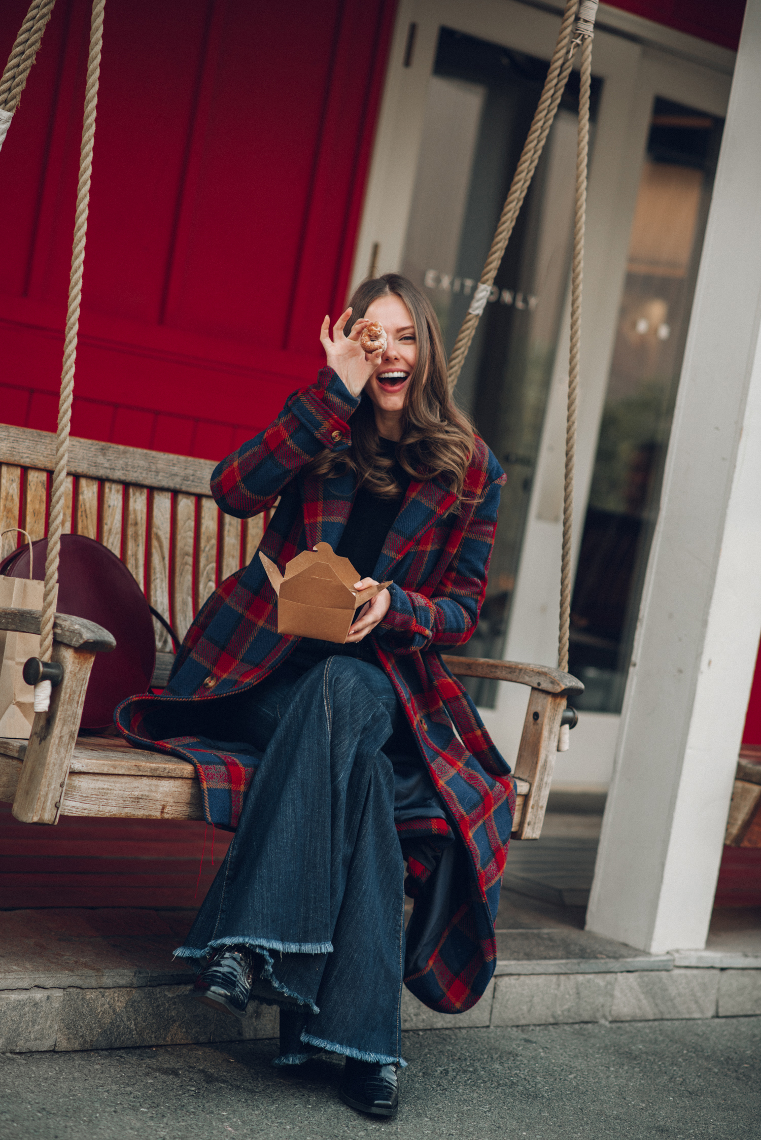 Alyssa Campanella of The A List blog visits Carneros Resort & Spa in November 2018 for cabernet season in a Harvest Cottage wearing House of Harlow 1960 Howard jacket from Revolve