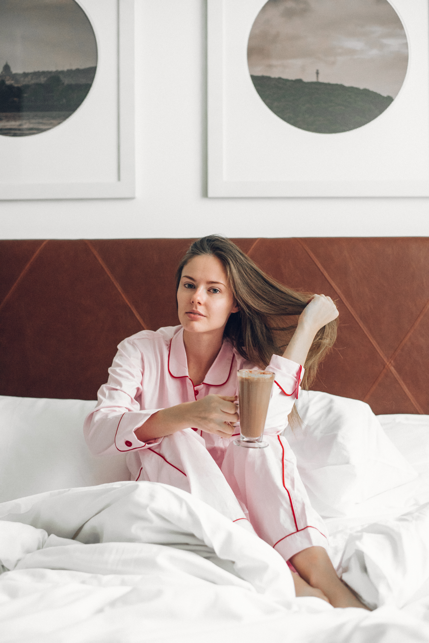 Alyssa Campanella of The A List blog stay at Hotel Place D'Armes for a weekend in Vieux-Montréal wearing Sleeper donut pajamas