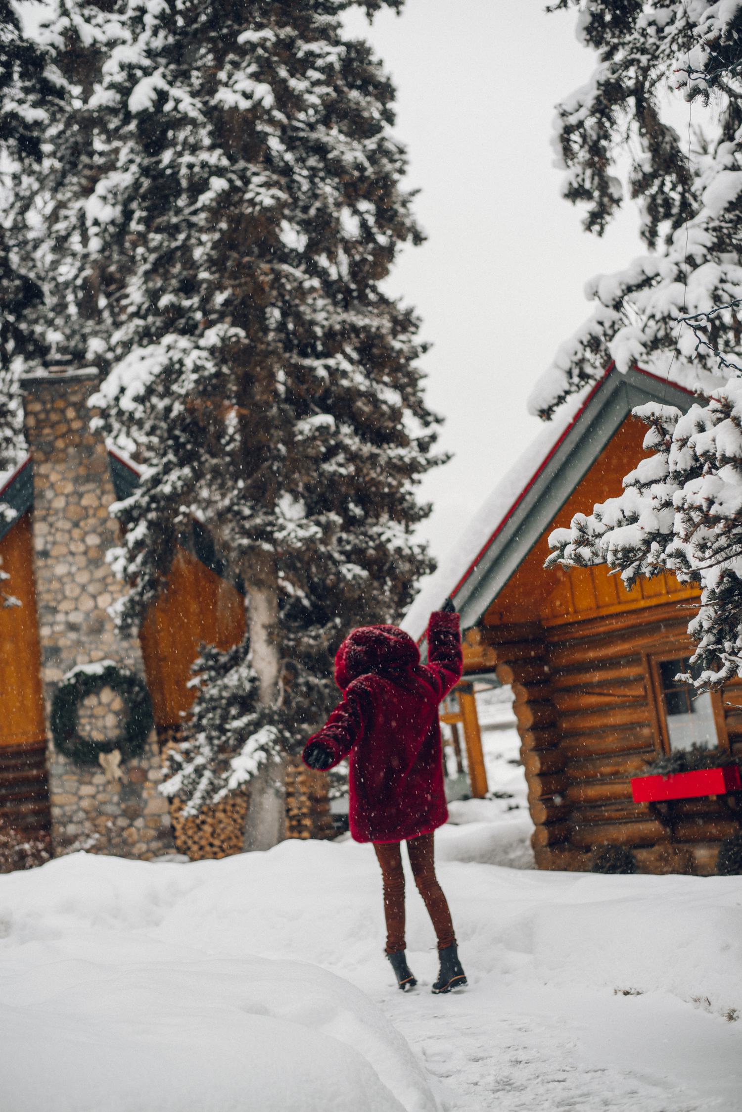 Alyssa Campanella of The A List blog experiences romance in the snow with her husband in Lake Louise, Alberta, Canada at Post Hotel