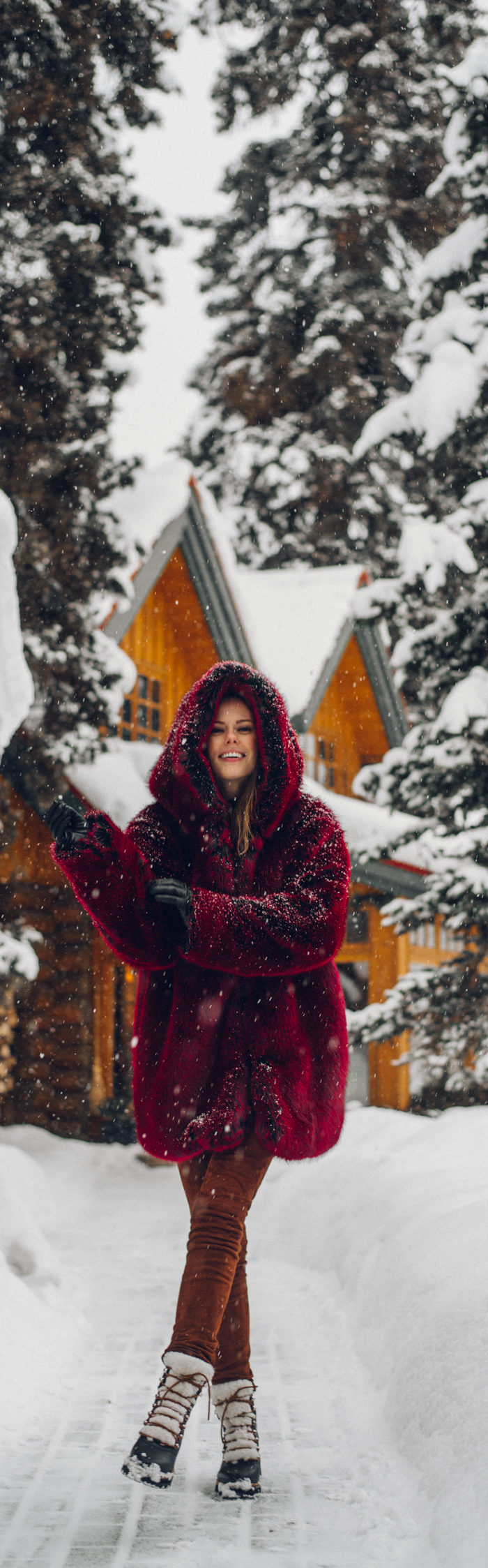 Alyssa Campanella of The A List blog experiences romance in the snow with her husband in Lake Louise, Alberta, Canada at Post Hotel