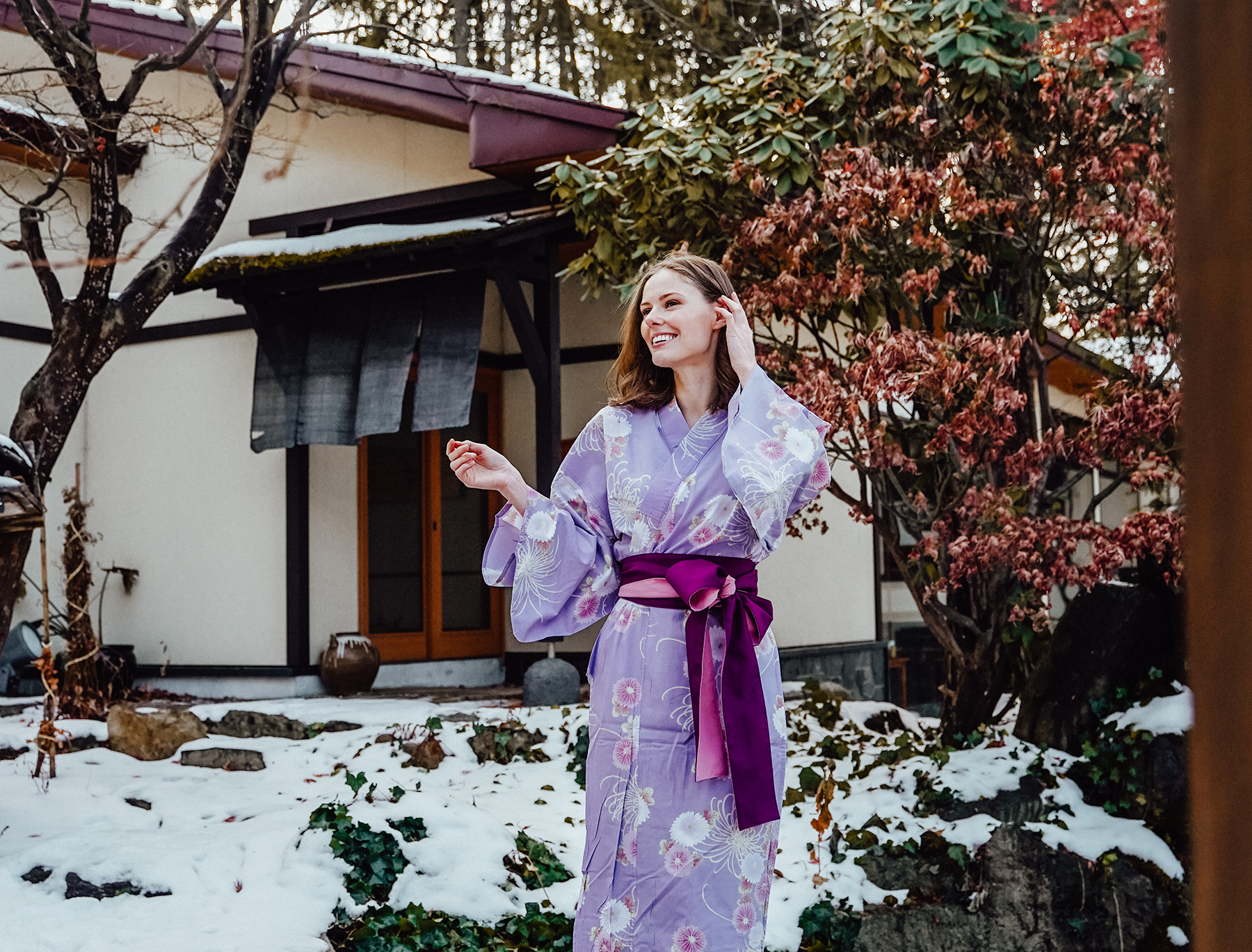 Alyssa Campanella of The A List blog visits Kourakuen ryokan in Hokkaido, Japan