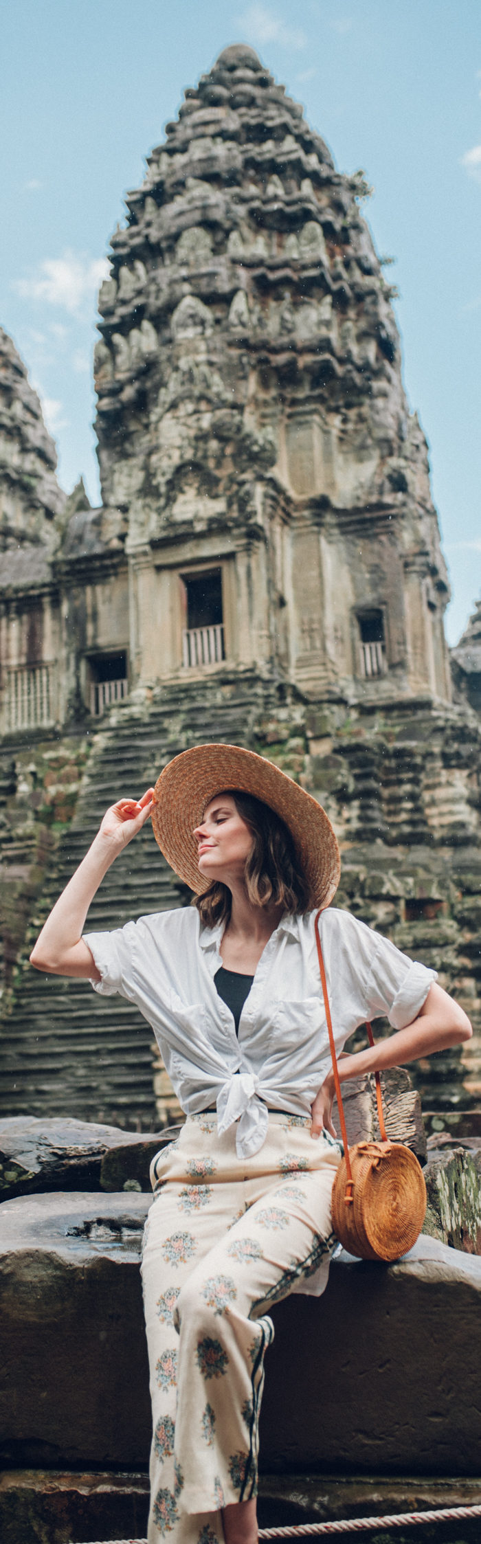 Miss USA 2011 Alyssa Campanella of The A List blog shares what to wear to Angkor Wat in Siem Reap, Cambodia
