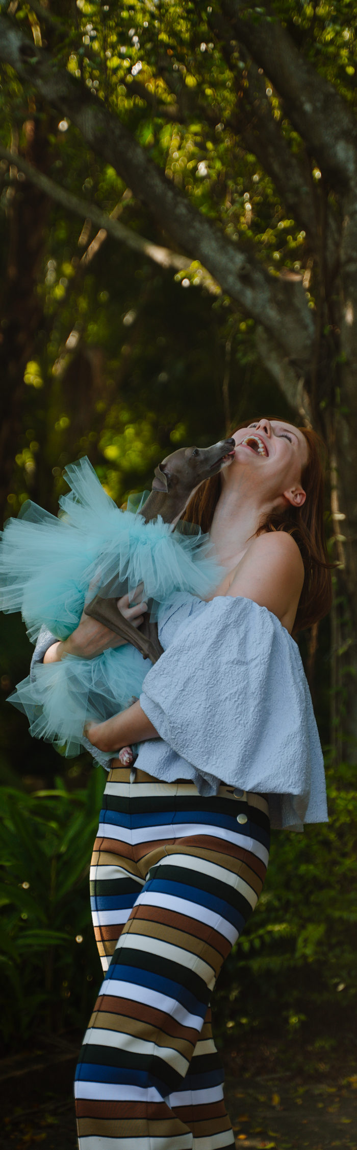 Miss USA 2011 Alyssa Campanella of The A List blog and her Italian Greyhound Luca on his first birthday